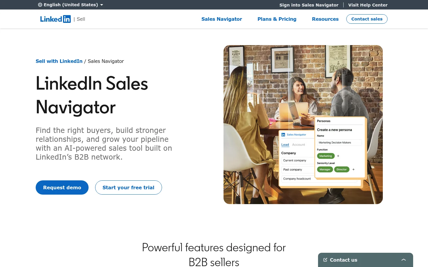 Sales Navigator helps sellers find and save target buyers